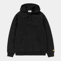 CARHARTT HOODED CHASE SWEAT BLACK/GOLD-0